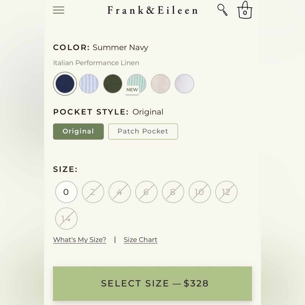 Frank & Eileen- Wexford Summer Navy Wide-Leg Linen/cotton Trousers - Picture 6 of 10